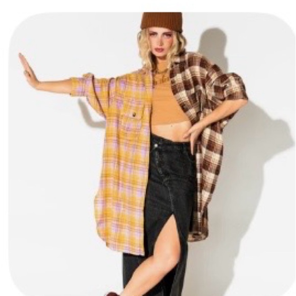 Dressed in LALA Zuri oversized flannel